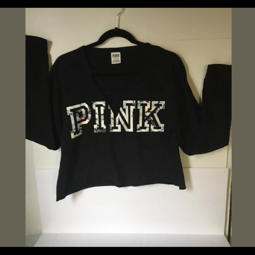 💖Victoria Secret Criss Cross Cut Out V Crop Top.